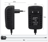 Netzadapter | Netzteil DC/AC | Universal-Ladegerät | JCY12200-SCHWARZ