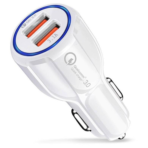 Schnellladegerät fürs Auto 3,1A mit 2 USB-Anschlüssen | Quick Charge 3.0 | CA-002
