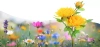Solarblume | Solar-LED-Gartenlaterne Peonia gelb | 80 cm, 600 mAh | FLD-10-Y