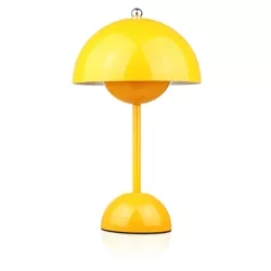 Stilvolle Tischlampe | Kabellose Nachtlichtlampe mit drei Leuchtfarben | HJA27-1-GELB