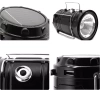 Solar Camping LED Laterne, Taschenlampe mit Powerbank-Funktion | Schwarz | HWL-001-EU