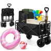 Faltbarer Reisewagen | Großer Transportwagen 100kg | Strandwagen 120L | CP01-80