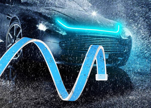LED-Beleuchtung für das Auto | Bluetooth-Verbindung mit Telefonanwendung | schwebende Beleuchtung von Motorhaube, Türen, Schwellern | Länge 180 cm | LED-Optik-Tuning