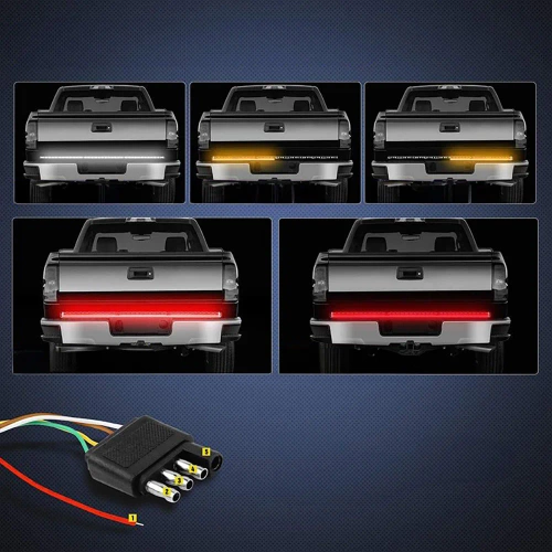Dritte Bremsleuchte unter dem Spoiler, am Heck des Fahrzeugs | LED | 150 cm