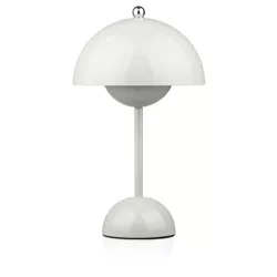 Stilvolle Tischlampe | Kabellose Nachtlichtlampe mit drei Leuchtfarben | HJA27-1-GREY