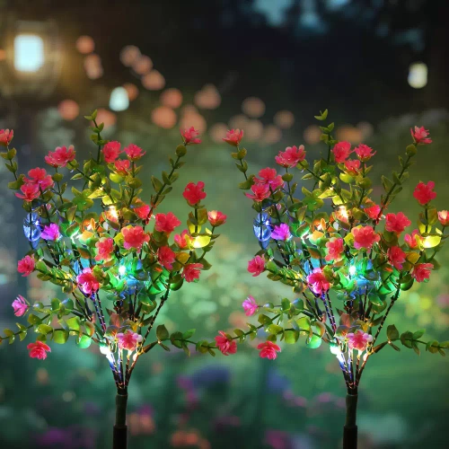 Solarblume | Solar-LED-Gartenlaterne | 65 cm, 600 mAh | FLD-31-PINK