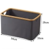 Wäschekorb | Faltbarer Wäschesammler | Stoffspielzeugbehälter | Accessoire-Organizer | OCF-540-GREY