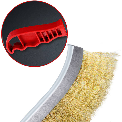 Handdrahtbürste Messing beschichtet