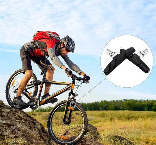 Fahrrad-Bremsbeläge V-Brake | asymmetrisch, verschraubt, 70 mm | SJSCP-03-B