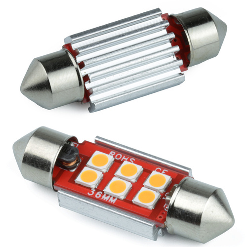 LED-Autolampe C5W 4 SMD 3535 CAN BUS orange