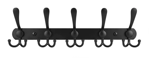 Metallkleiderbügel | Handtuchhalter | Wandhaken | Kleiderhaken | DSW-H05-SCHWARZ