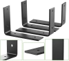 Regalträger-Set 4 Stück | Regalwinkel 24 cm | JZ-L235-BLACK