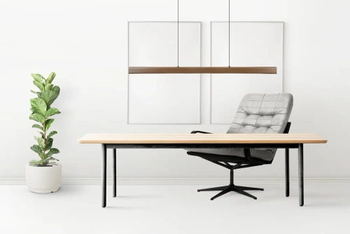 Moderne rechteckige Hängelampe | Fernbedienung | LED | Braun | SX41-100CM-40W-BR