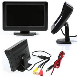 Monitor TFT LCD 4,3" auf Standfuß mit blendfreier Abdeckung | PZ703