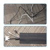 Kabel-Organizer Klettband, Kabel- und Leitungsabdeckung für Teppiche und Auslegware | 3 m | WCT-10-3M