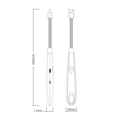 Moderne Plasma Feuerzeug | Elektrisches USB-Ladegerät Feuerzeug | JL-701B-SCHWARZ