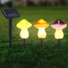 Garten Solar-LED-Lampe Pilze 3 Stück | 22 cm, 600 mAh | FLD-19-W