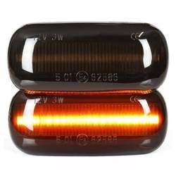 LED-Seitenblinker | rauchiger Lampenschirm | dynamisch | AUDI A3 und S3 8P, A4 und S4 und RS4 B6 B7 B8, A6 und S6 und RS6 C5 C6 | PL1812CB12-D