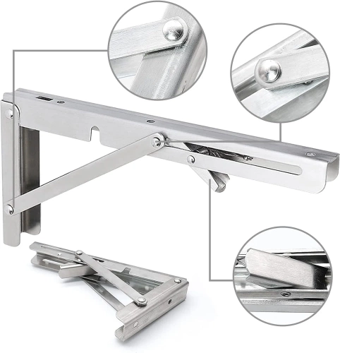 Klappbare Regalträger | 30 cm | silber | FB-A30CM-SILVER