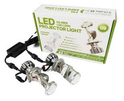 H4 LED Scheinwerferlampen 60W 12000lm SMD 5530 mit Linsenprojektoren | 2 Stück