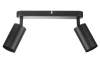 Deckenstrahler | 2x GU10, schwenkbar | schwarz | MS-GU10-2