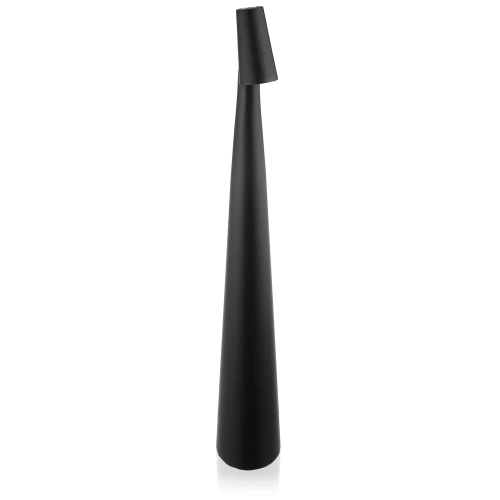 Tischlampe 43cm | Kabellose Nachtlampe mit integriertem Akku | Lampe mit Touch-Steuerung | HMS-455-SCHWARZ