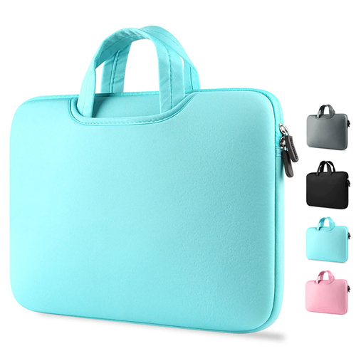 Neopren-Laptoptasche 15,6" | Griffe, zwei Seitentaschen | blau | BR04