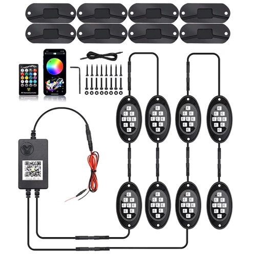 LED-Unterbodenbeleuchtung | 8 Stück | RGB