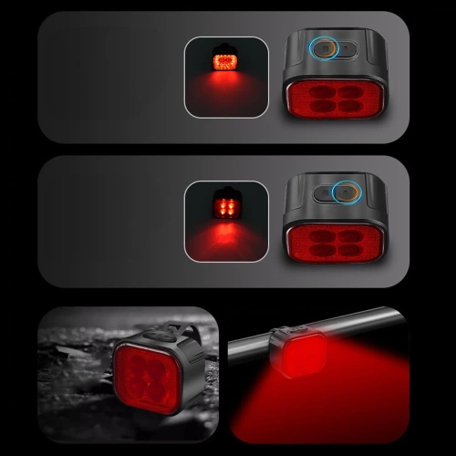 USB LED Fahrradlicht Set vorne + hinten | Wasserdichte Fahrradlichter | BK-L325