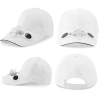 Kappe mit eingebautem Lüfter | Kühlkappe | SFH-8934-WEISS | Solar-Kappe mit Lüfter