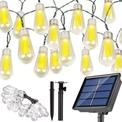 Solar LED Lichterkette, Gartenleuchte zum Einstecken | 20 LED-Lampen | 6 Meter | SDC-S20LED-6M