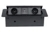 Doppelsteckdose mit Erdung + 2x USB versenkbar in der Arbeitsplatte | JX-S267K