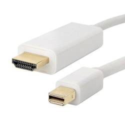 HDMI-auf-Mini-DisplayPort-Kabel | 4K | 1,8 m | weiß | DP-G-1.8M-White