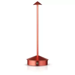 Tischlampe mit integriertem Akku | Nachtlicht mit drei Leuchtfarben | Stimmungsvolle Lampe für Hotel, Restaurant | HJA32-ROSEGOLD