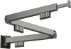 Klappbarer Kleiderständer | Faltbarer Wäscheständer | Wandstange mit Haken | LYJ-T90-GREY