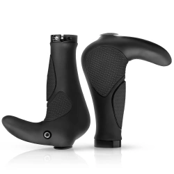 Ergonomische Fahrradgriffe | Rutschfeste TPR-Gummigriffe | BHD-233-BK