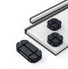Kabel-Organizer-Set - 3 Stück | EH31-Schwarz
