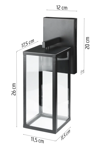 Gartenlaterne, Wandlampe, Laterne E27 | BD-C405