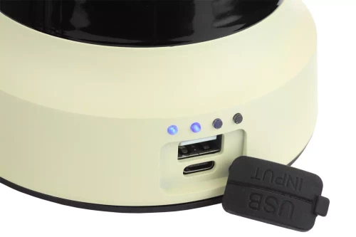 LED-Campinglaterne im Retro-Design mit Powerbank-Funktion | stufenlose Helligkeits- und Farbtemperaturregelung, 3.000 mAh, 20–260 lm, 5–120 h, IPX6 | weiß | MY-880