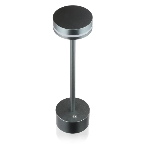 LED-Tischlampe | Moderne Nachttischlampe mit eingebautem Akku | ATL08-GREY