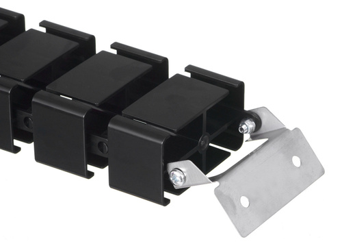 Kabel- und Drahtabdeckung 1,3m | Vertikaler Kabelkanal | Schwarz | QN-1501