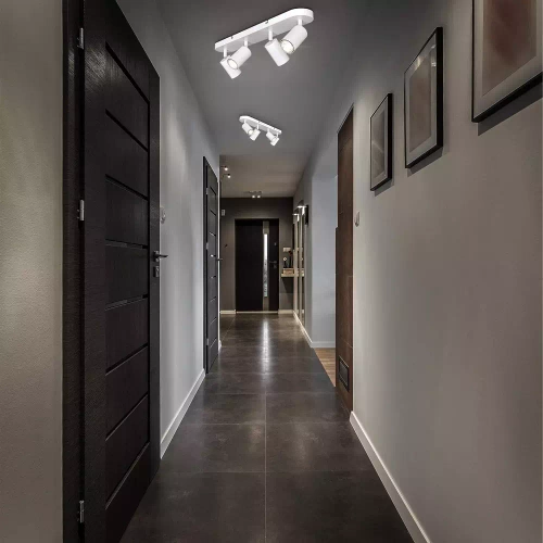 Deckenstrahler, 4-flammig, schwenkbar, 4x GU10 | weiß | MS-GU10-4