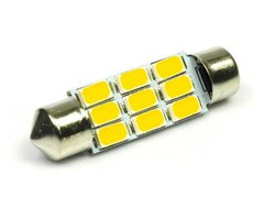 WW Auto LED Birne C5W 9 SMD 5630 Warmweiß