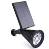 Solar-Gartenlampe LED mit Erdspieß | weiß, warmweißes Licht | Strahler SPOT | 250lm, 2200mAh, 4 LED | YNG-4LED
