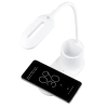 Schreibtischlampe mit LED und induktiver Ladefunktion | weiß | WD-T03-WHITE