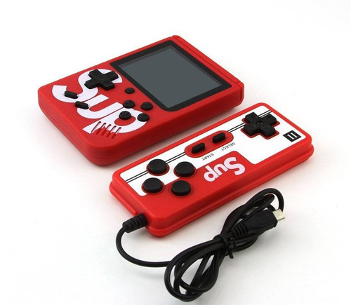 Mini tragbare Retro-Spielekonsole mit Controller | 400 Spiele 3.0 | RS400-Double