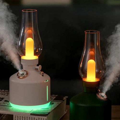 Luftbefeuchter mit LED | Ultraschall-Luftbefeuchter mit Nachtlichtfunktion | LA-0621-SCHWARZ