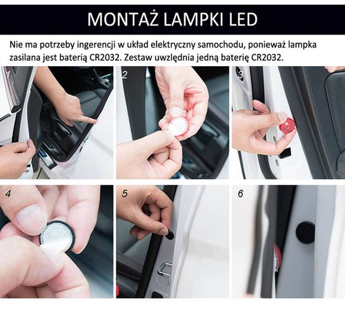 LED-Türwarnleuchte | 2 Stück | rot