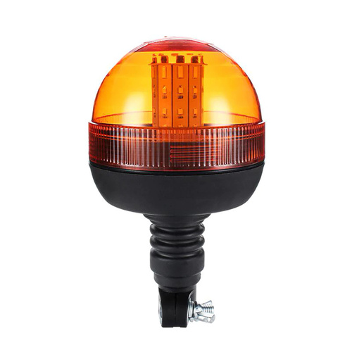 LED Warnleuchte auf Pfosten montiert | Warnblitz | Drehlicht | LED-03L-3-V2