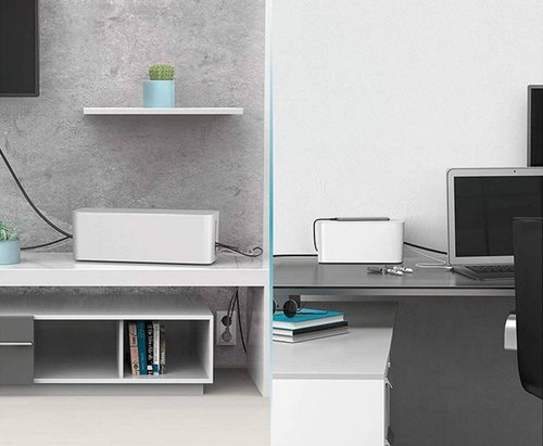 Kabel-Organizer Box | Größe M | Aufbewahrungsbox für Steckdosenleisten und Kabel | CB-M